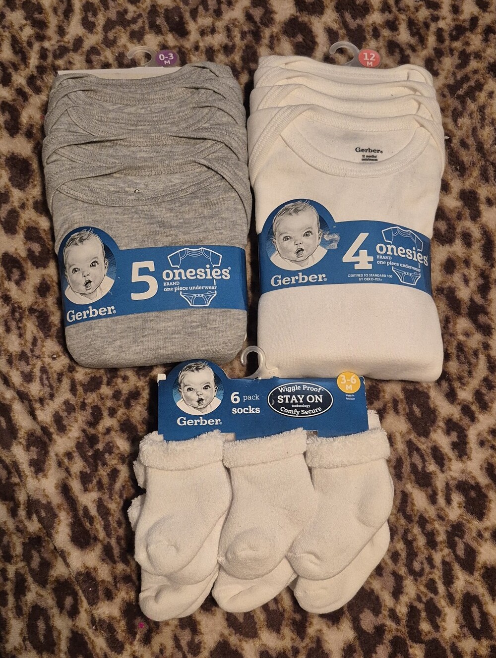 Gerber Baby Onesie & Sock Bundle NWT
